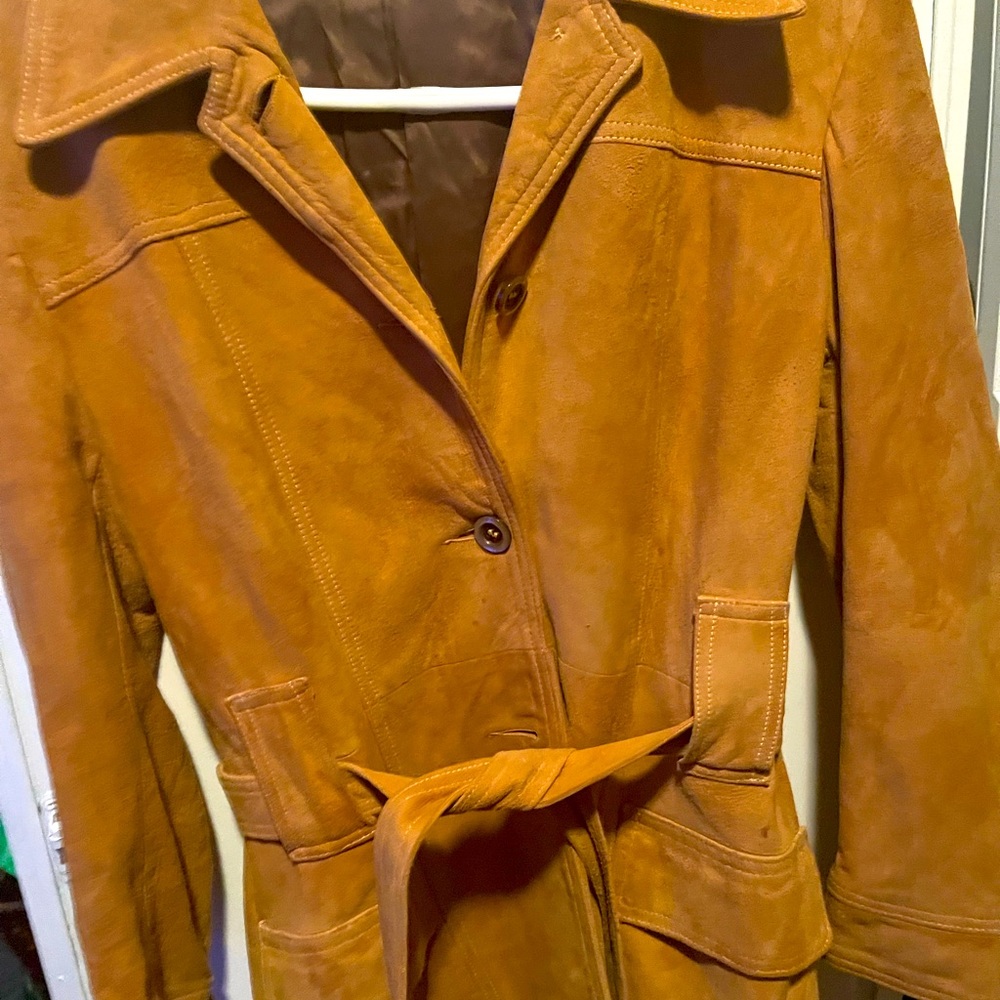 Vintage suede leather jacket